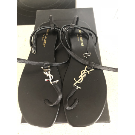 SAINT LAURENT Sandalen YSL Logo