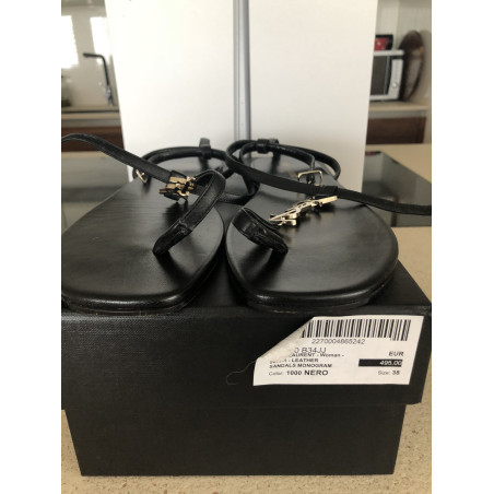 SAINT LAURENT Sandalen YSL Logo