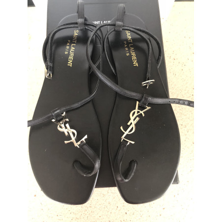 SAINT LAURENT Sandalen YSL Logo