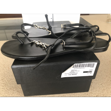 SAINT LAURENT Sandalen YSL Logo