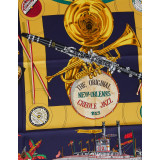 HERMÈS Seidentuch Foulard Carré 90 "New Orleans Creole Jazz" - NEU - Pre-loved Designer Second Hand | LUXURYLOVE