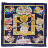 HERMÈS Seidentuch Foulard Carré 90 "New Orleans Creole Jazz" - NEU - Pre-loved Designer Second Hand | LUXURYLOVE