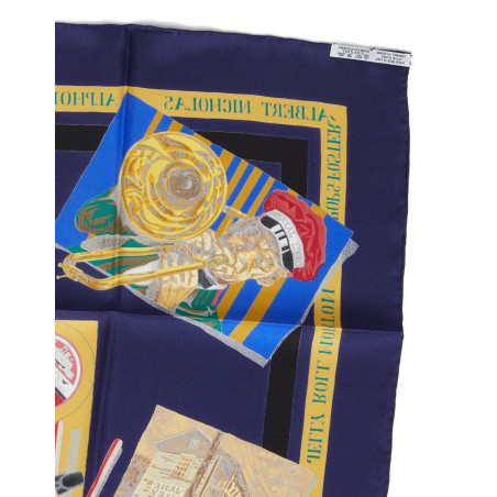 HERMÈS Silk scarf foulard Carré 90 "New Orleans Creole Jazz" - NEW - Pre-loved Designer Second Hand | LUXURYLOVE
