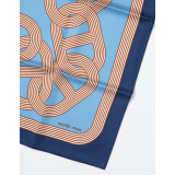 Seidentuch Foulard Carré 90 "Circuit 24 Faubourg" - NEU