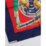 Seidentuch Foulard Carré 90 Jacquard "Princes du soleil levant"