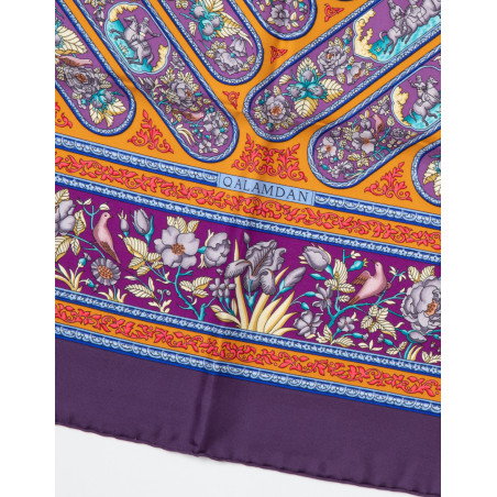 HERMÈS Silk scarf foulard Carré 90 "Qalamdan" - Pre-loved Designer Second Hand | LUXURYLOVE