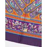 Silk scarf foulard Carré 90 "Qalamdan"