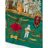 Seidentuch Foulard Carré 90 Jacquard "La comédie Italienne"