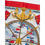 Seidentuch Foulard Carré 90 "Vive le vent"