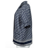 DIOR Chez Moi Oblique Seiden-Kurzarmhemd