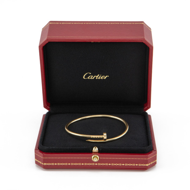 CARTIER Juste un Clou bangle 750 yellow gold chip full set - Pre-loved Designer Second Hand | LUXURYLOVE