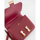 Constance 24 Epsom leather Rubis