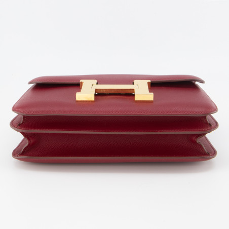 HERMÈS Constance 24 Epsom leather Rubis - Pre-loved Designer Second Hand | LUXURYLOVE