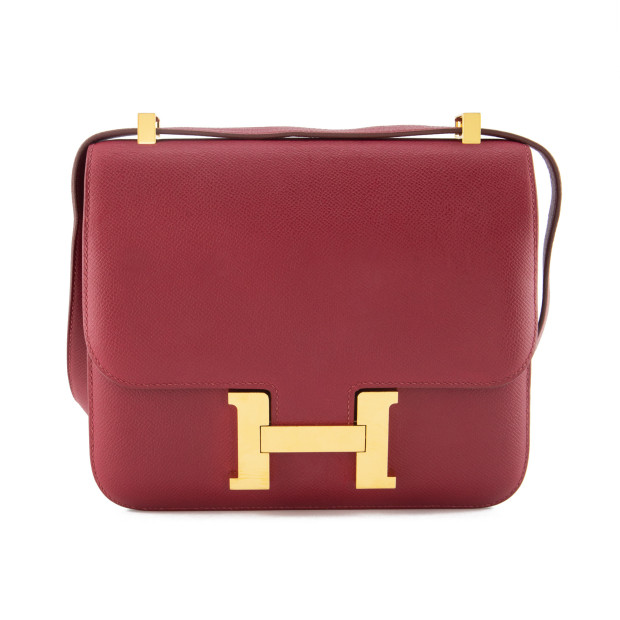 HERMÈS Constance 24 Epsom leather Rubis - Pre-loved Designer Second Hand | LUXURYLOVE