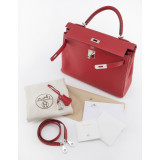 Kelly Retourne 32 Clemence Taurillon Vermillion 2023