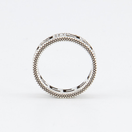 GUCCI G Logo Ring Sterling Silver - Pre-loved Designer Second Hand | LUXURYLOVE