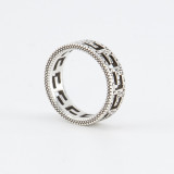 G Logo Ring Sterling Silver