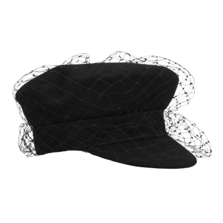 CHRISTIAN DIOR Christian Dior Arty Cap with Veil - Pre-loved Designer Second Hand | LUXURYLOVE