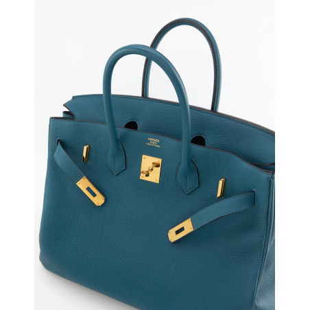 HERMÈS Birkin Bag 35 Togo Cobalt 2016 - Pre-loved Designer Second Hand | LUXURYLOVE