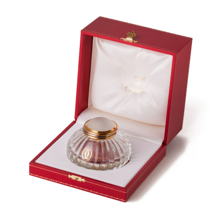 CARTIER Encrier Inkwell Tintenfass aus Kristall - NEU - Pre-loved Designer Second Hand | LUXURYLOVE