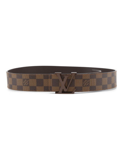LOUIS VUITTON Initial LV belt Damier level - Pre-loved Designer Second Hand | LUXURYLOVE