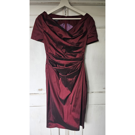 TALBOT RUNHOF Stretch chipboard dress with draping - Pre-loved Designer Second Hand | LUXURYLOVE