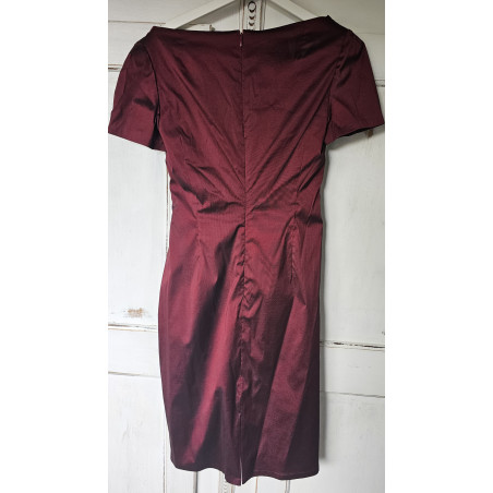 TALBOT RUNHOF Stretch chipboard dress with draping - Pre-loved Designer Second Hand | LUXURYLOVE