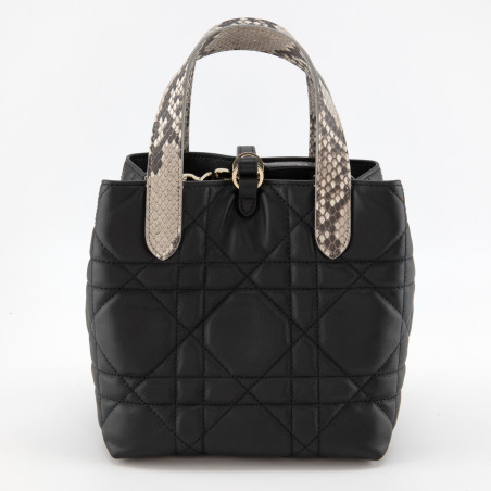DIOR Toujours Vertical Tote small in portrait format with python - Pre-loved Designer Second Hand | LUXURYLOVE