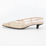 GG Crystal Slingback Kittenheels