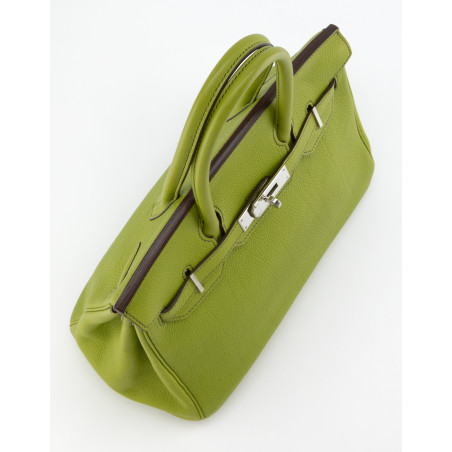 HERMÈS Birkin Bag 30 Togo Vert Anis 2003 - Pre-loved Designer Second Hand | LUXURYLOVE