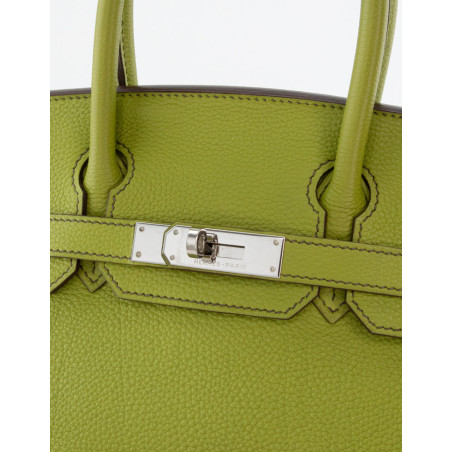HERMÈS Birkin Bag 30 Togo Vert Anis 2003 - Pre-loved Designer Second Hand | LUXURYLOVE