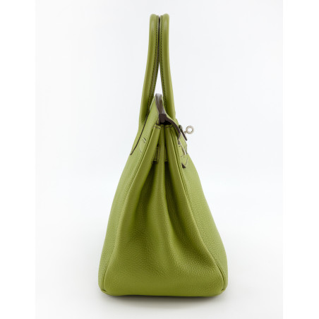 HERMÈS Birkin Bag 30 Togo Vert Anis 2003 - Pre-loved Designer Second Hand | LUXURYLOVE