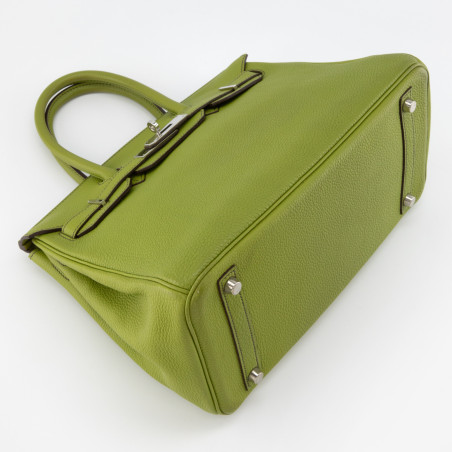 HERMÈS Birkin Bag 30 Togo Vert Anis 2003 - Pre-loved Designer Second Hand | LUXURYLOVE