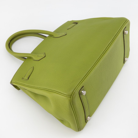 HERMÈS Birkin Bag 30 Togo Vert Anis 2003 - Pre-loved Designer Second Hand | LUXURYLOVE