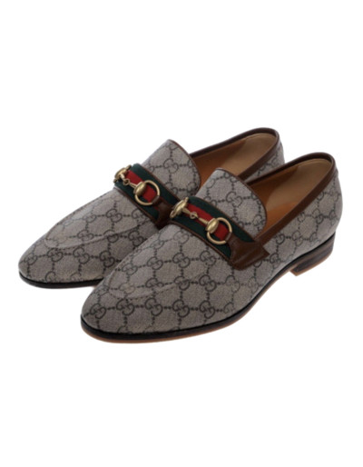 GUCCI Horsebit Loafer GG Supreme Canvas - NEW - Pre-loved Designer Second Hand | LUXURYLOVE