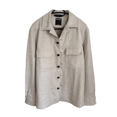 Z ZEGNA Crossover-Leinenhemd - NEU - Pre-loved Designer Second Hand | LUXURYLOVE