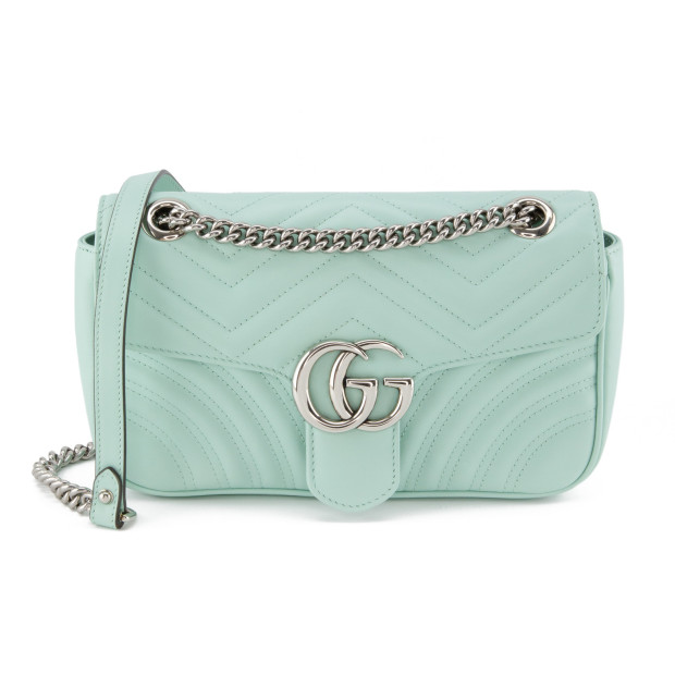 GUCCI GG Marmont Bag medium türkis - Pre-loved Designer Second Hand | LUXURYLOVE