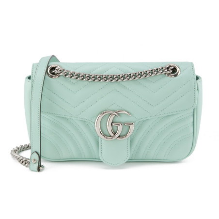 GUCCI GG Marmont Bag medium türkis - Pre-loved Designer Second Hand | LUXURYLOVE