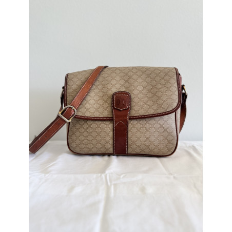 CÉLINE Vintage Macadam Flap shoulder bag - Pre-loved Designer Second Hand | LUXURYLOVE