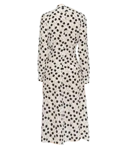 RED VALENTINO Seiden Hemdkleid mit Kirschen Print - Pre-loved Designer Second Hand | LUXURYLOVE