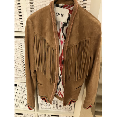 BAZAR DELUXE Leather jacket cowboy - NEW - Pre-loved Designer Second Hand | LUXURYLOVE