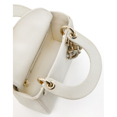 DIOR Lady Dior mini Lizard - Pre-loved Designer Second Hand | LUXURYLOVE