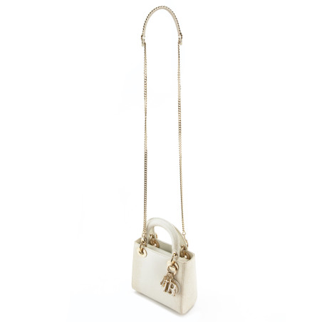 DIOR Lady Dior mini Lizard - Pre-loved Designer Second Hand | LUXURYLOVE