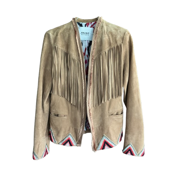 BAZAR DELUXE Leather jacket cowboy - NEW - Pre-loved Designer Second Hand | LUXURYLOVE
