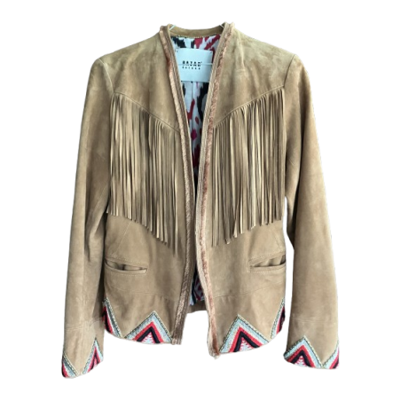 BAZAR DELUXE Leather jacket cowboy - NEW - Pre-loved Designer Second Hand | LUXURYLOVE