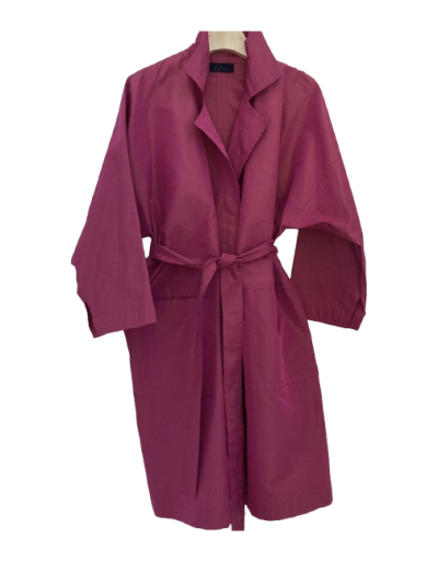 FABRIC FRONTLINE Kurzer Seiden-Mantel - Pre-loved Designer Second Hand | LUXURYLOVE