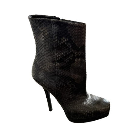 GUCCI High-Heeled Ankle Boots Snakeskin - Pre-loved Designer Second Hand | LUXURYLOVE