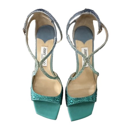JIMMY CHOO Crystal Sandals - Pre-loved Designer Second Hand | LUXURYLOVE