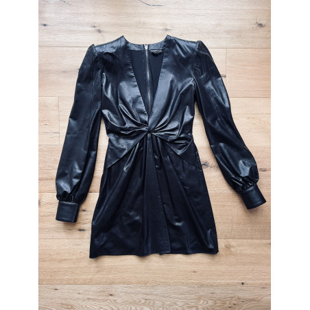 TOM FORD Drapiertes Leder-Midikleid - NEU- Pre-loved Designer Second Hand | LUXURYLOVE